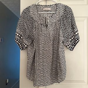 LOFT Ladies Short Sleeve Blouse Medium with tags